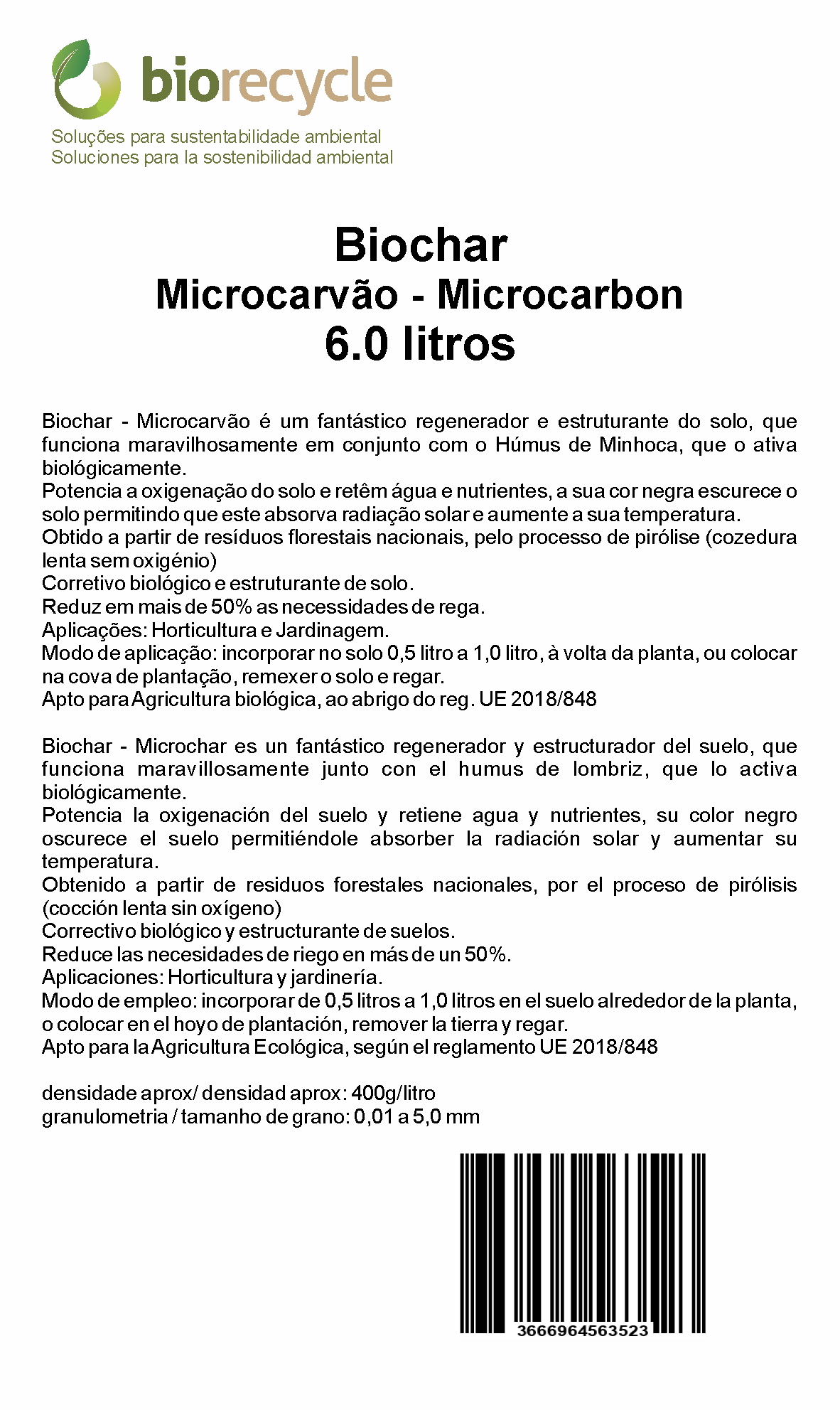 Biochar Microcarbon - 6.0 L_1