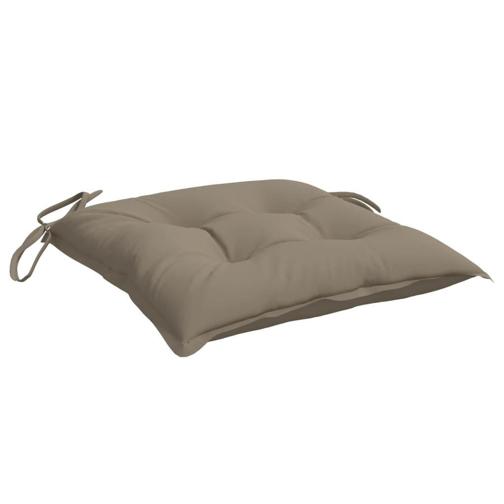 Vidaxl Cojines De Silla De Jardín 2 Uds Tela Oxford Taupé 50x50x7 Cm_3