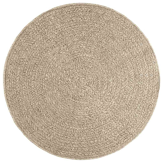 Vidaxl Alfombra Zizur Aspecto Yute Interior/exterior Beige Ø 120 Cm_0