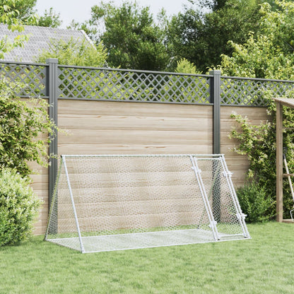 Conejera Acero Galvanizado Plateado 200x105x91 Cm_2