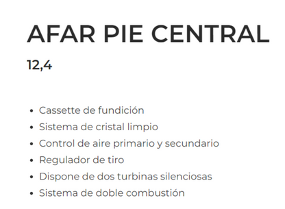 Bricosol Estufa De Leña Ferlux Modelo Afar Pie Central_1
