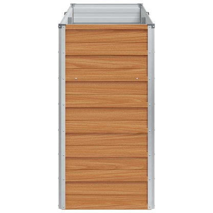 Arriate Elevado Marrón Claro 160 X 40 X 77 Cm Acero Galvanizado_5