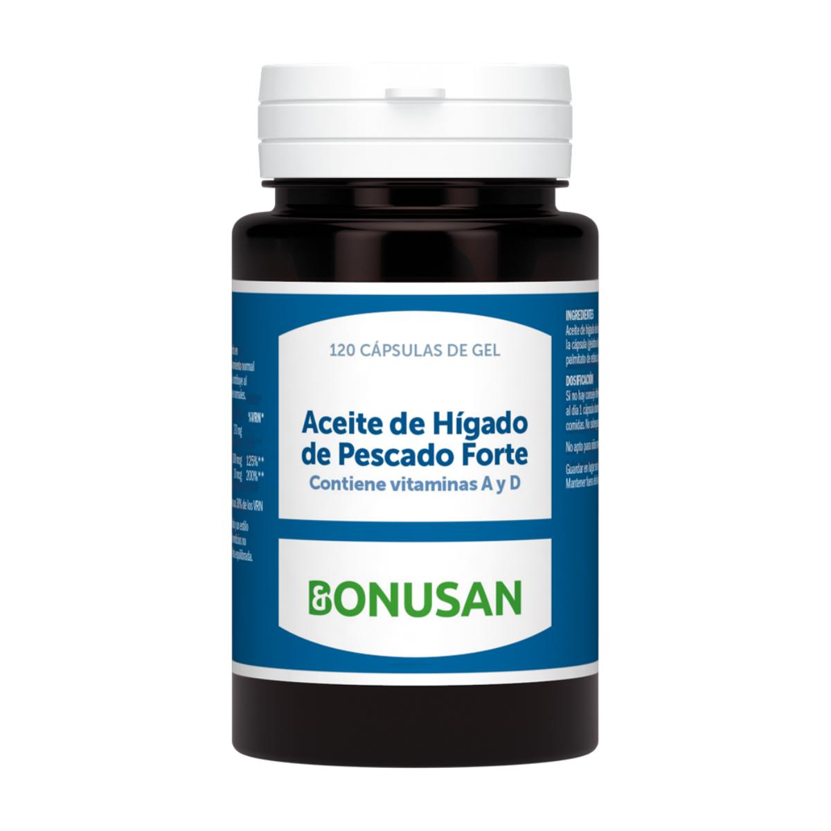 Óleo de Fígado de Peixe Forte Bonusan 120 cápsulas moles
