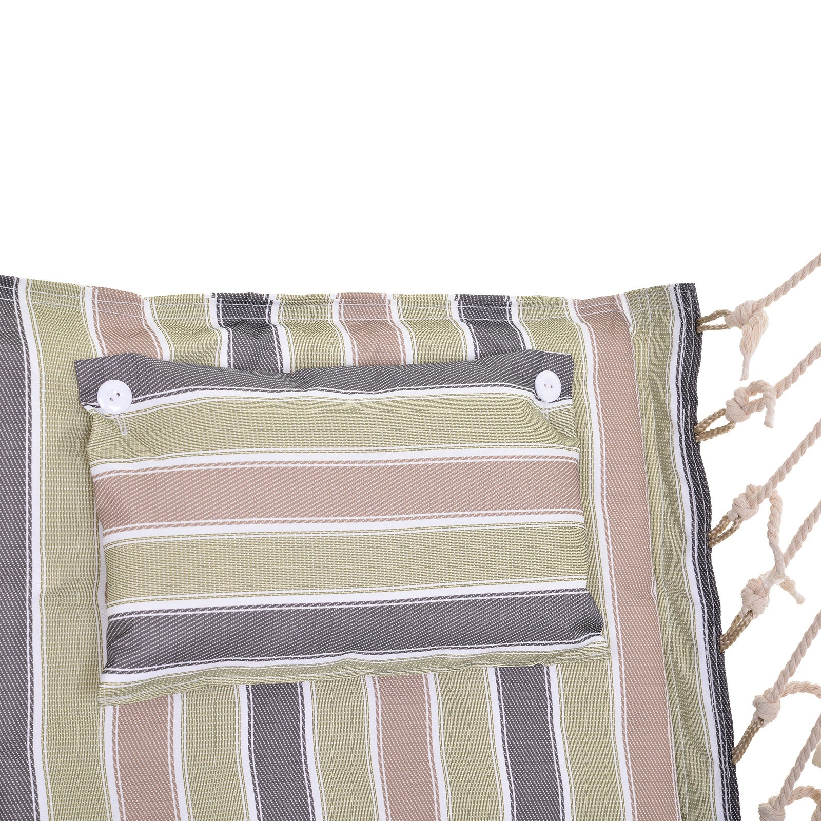 Outsunny Silla Colgante Para Exterior Interior De Rayas 100x106cm Carga 100 Kg_3
