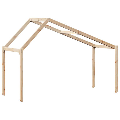Techo De Cama Infantil Madera Maciza Pino 213x95,5x144,5 Cm_5