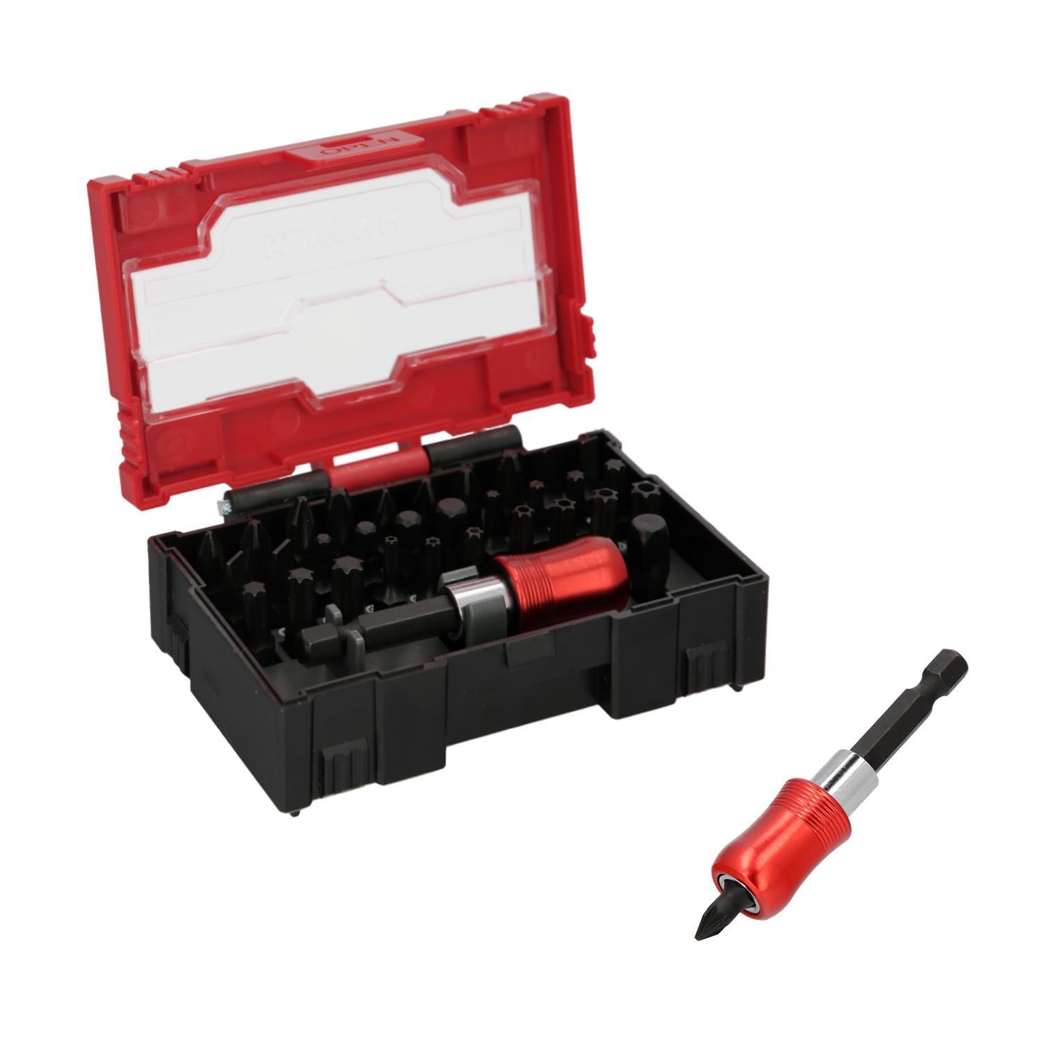 Juego De Puntas Destornillador Acero Cromo Vanadio Con Adaptador Rapido 32 Piezas_0