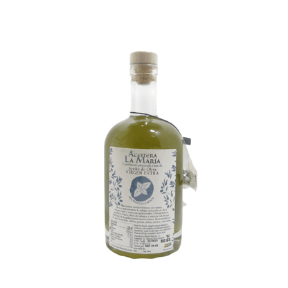 Aceite De Oliva Virgen Extra Macerado A La Menta 50 Cl Con Vertedor Metálico_1