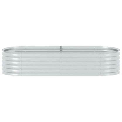 Arriate De Acero Galvanizado Plateado 240x80x44 Cm_3