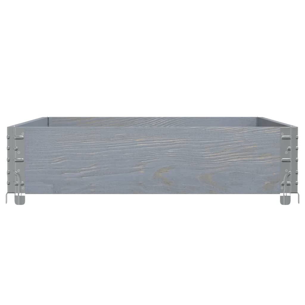 Jardinera De Madera Maciza De Pino Gris 120x80 Cm_3