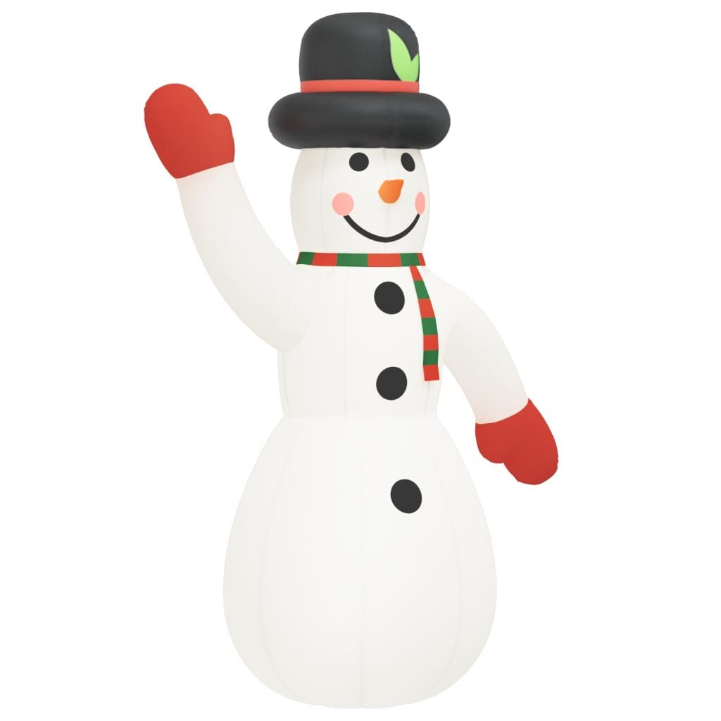 Vidaxl Muñeco De Nieve Inflable De Navidad Con Led 1000 Cm_0