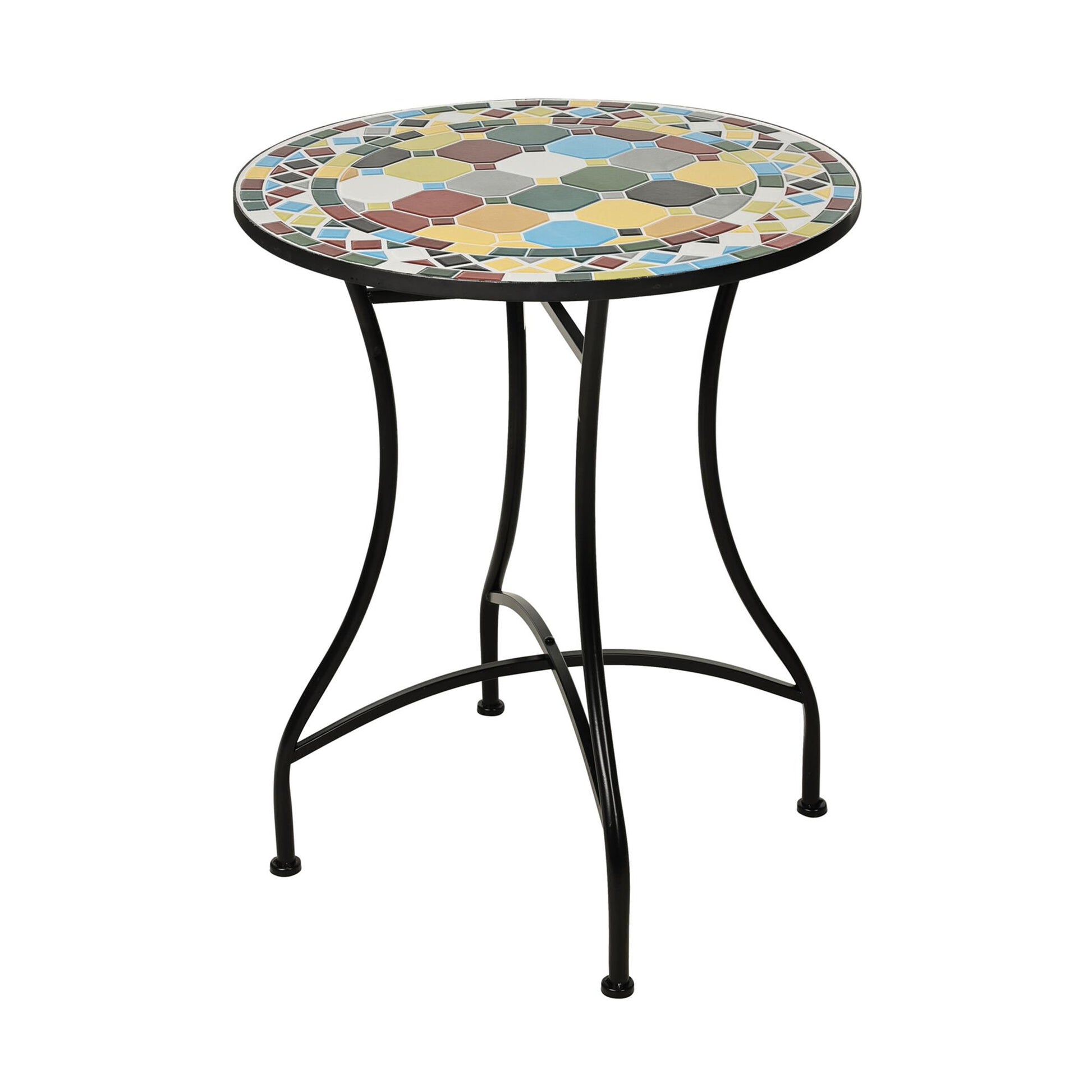 Well Home Mesa Bistro Diseño Mosaico Ø60x71cm_0