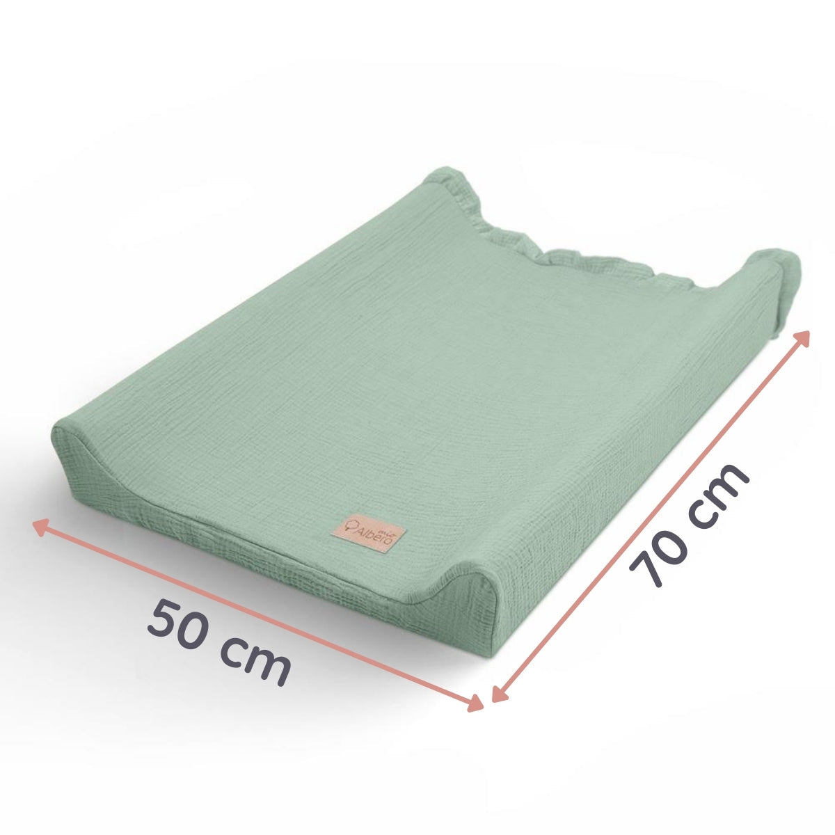 Funda De Cambiador Muselia Algodón 100% Cotton Color Gris_5