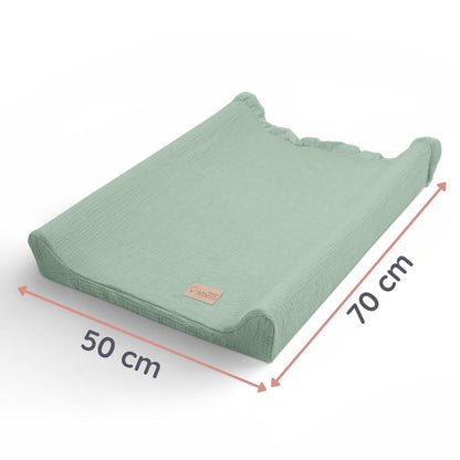 Funda De Cambiador Muselia Algodón 100% Cotton Color Gris_5