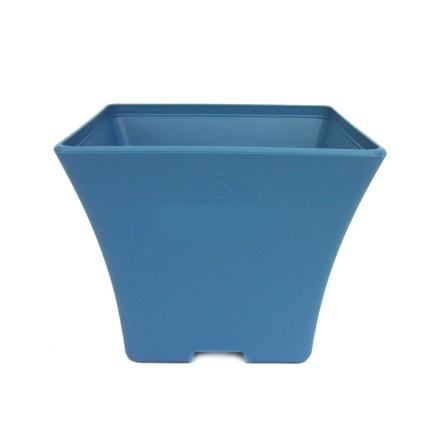 Vaso de plástico azul para pré-bonsai 11,5 x 11,5 x 9 cm