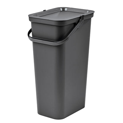 Papelera moda Con Asa 25l Grafito