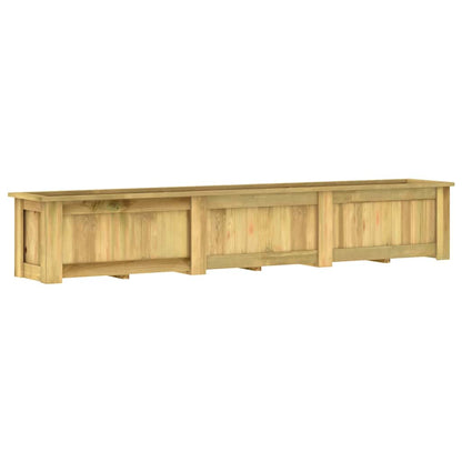 Arriate De Madera De Pino Impregnada 291x50x50 Cm_1