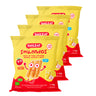 Pack de 4 Salgadinhos Smilondas com Milho, Grão de Bico, Lentilha, Tomate e Queijo Biológico, Smileat, 25 g