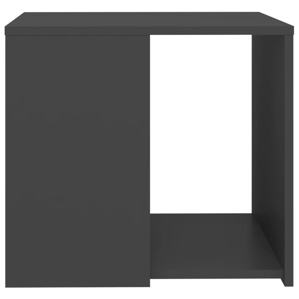 Mesa Auxiliar Madera Contrachapada Gris 50x50x45 Cm_2