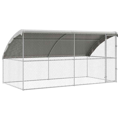 Refugio Para Perros 2 Pcs Plateado 4 X 2 X 2 M_0