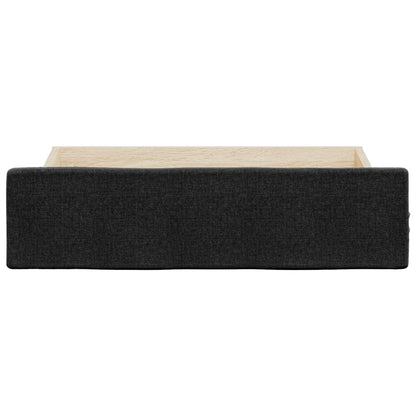 Cajones De Cama 2 Uds Madera De Ingeniería Y Tela Negro / Vetonek_4