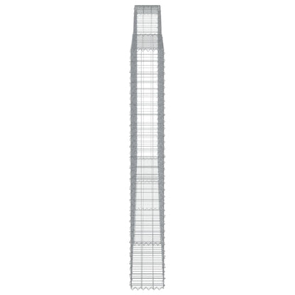 Cestas De Gaviones 2 Uds Forma De Arco Hierro 400x30x220/240 Cm_4