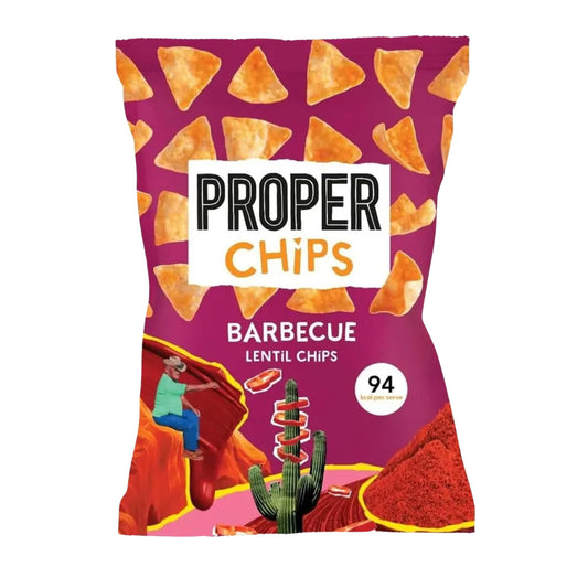 Nachos de lentilhas BBQ Proper 85 g