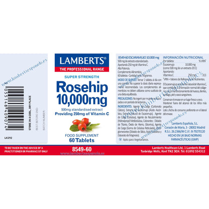 Rosa Mosqueta 10000 mg (Rosa Mosqueta) 60 Comprimidos Lamberts
