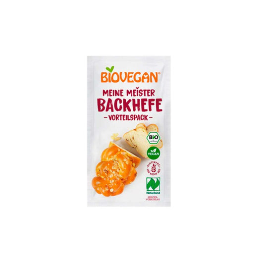 Levadura en polvo para pan Meister BIO Biovegan 3x7g