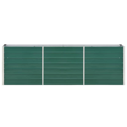 Arriate De Jardín De Acero Galvanizado Verde 240x40x77 Cm_3