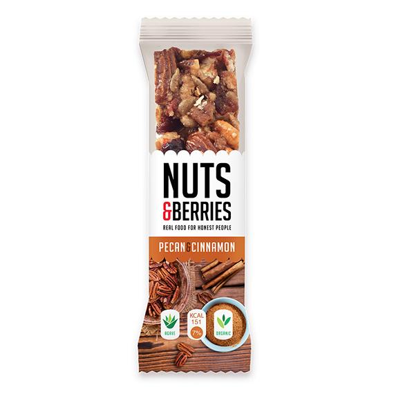 Barra de Canela e Nozes Nuts &amp; Berries 30g