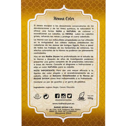 Pó de Henna Loiro Cinza Radhe 100 g