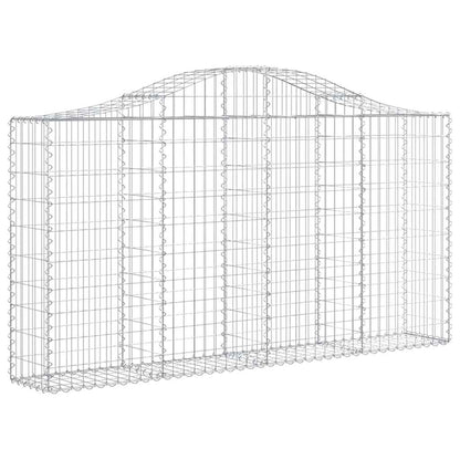 Cestas De Gaviones 13 Uds Forma Arco Hierro 200x30x100/120 Cm_2