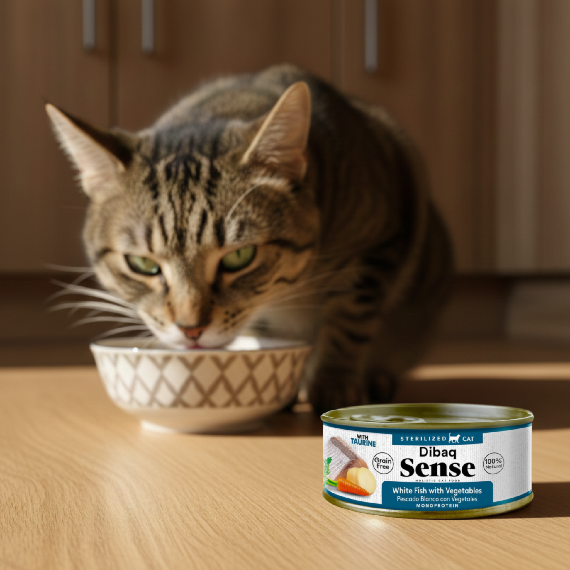 Dibaq Sense Cat Esterilizado Pescado Blanco Con Vegetales (70 G X 12 Uds)_5