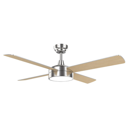 Ventilador Dc Nevery 26w Niquel 4 Aspas Haya/plata 122d 2950lm 3000-4000-6000k Remoto-temporizador-memoria 24_1