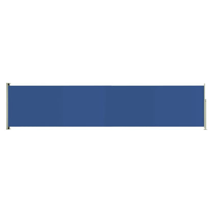 Vidaxl Toldo Lateral Retráctil Para Patio Azul 140x600 Cm_0