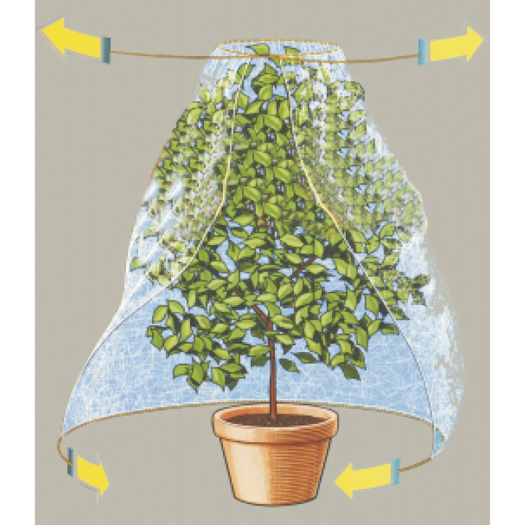 Tecido de proteção contra a geada com cordões 1,5 x 2,4 m