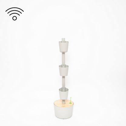 Macetero Vertical Citysens Con Riego Inteligente De 3 Macetas – Gris, Polipropileno 100% Reciclado_4