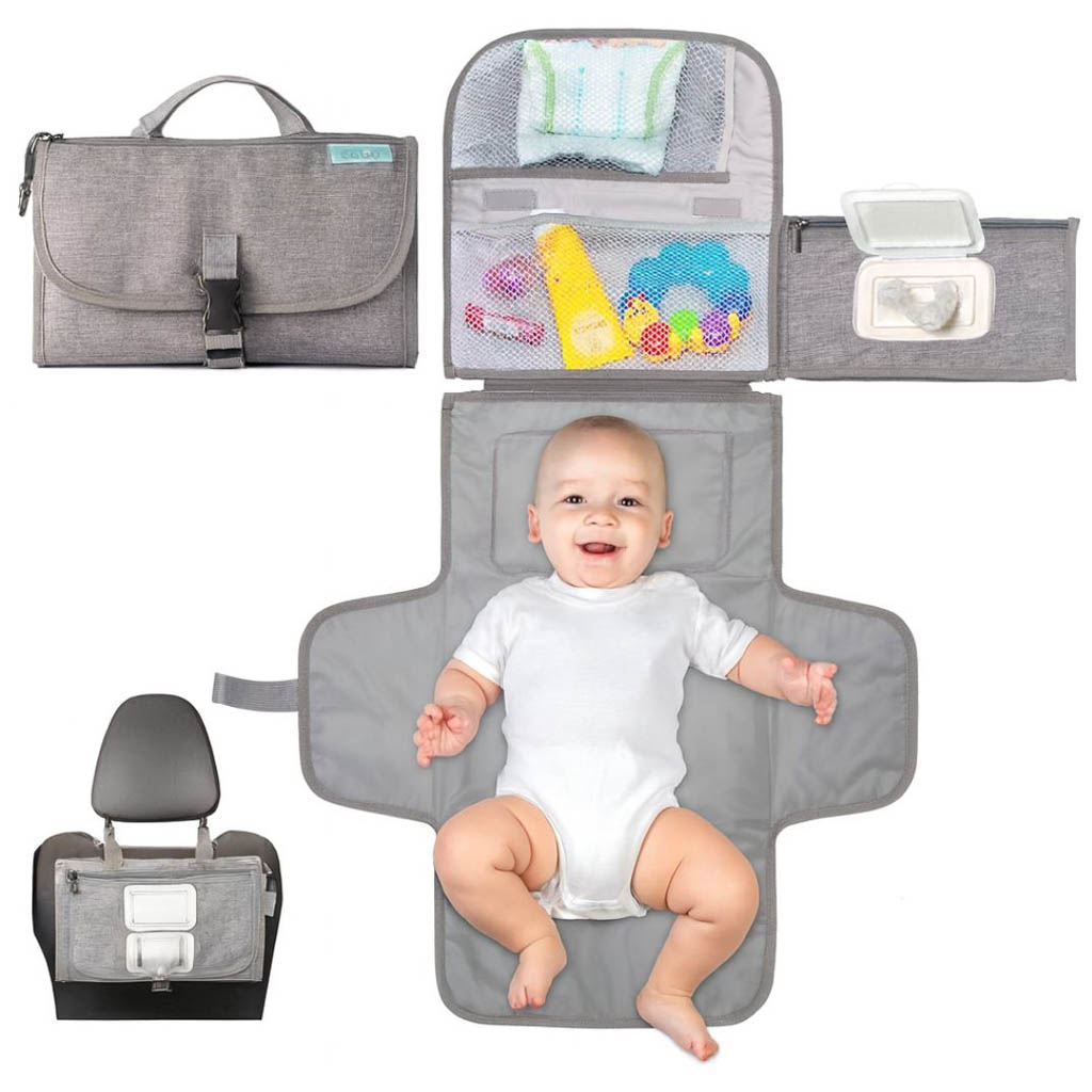 Bathby | Cambiador Portátil Y Plegable Para Bebé, Color Gris_0
