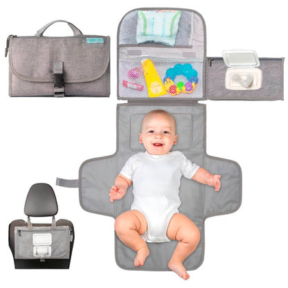 Bathby | Cambiador Portátil Y Plegable Para Bebé, Color Gris_0