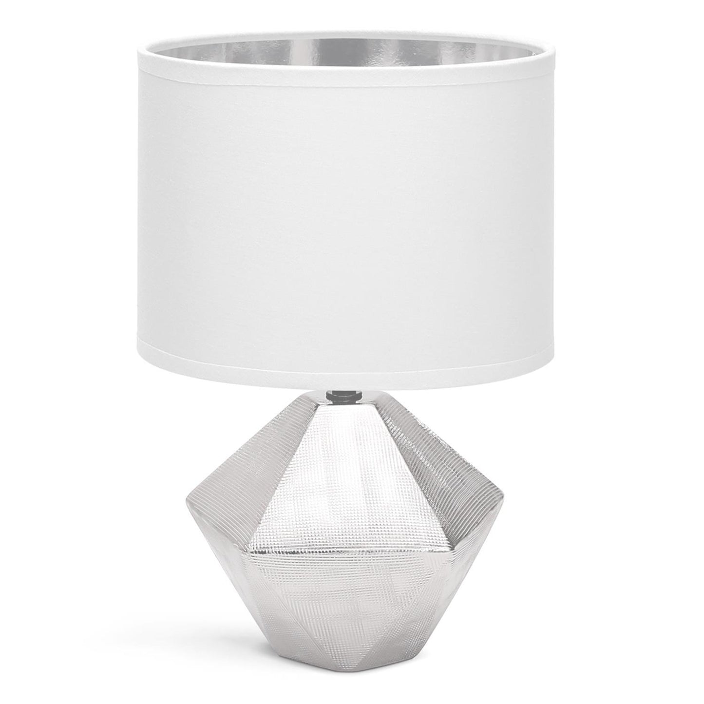 Candeeiro de mesa de cerâmica E14 Prata