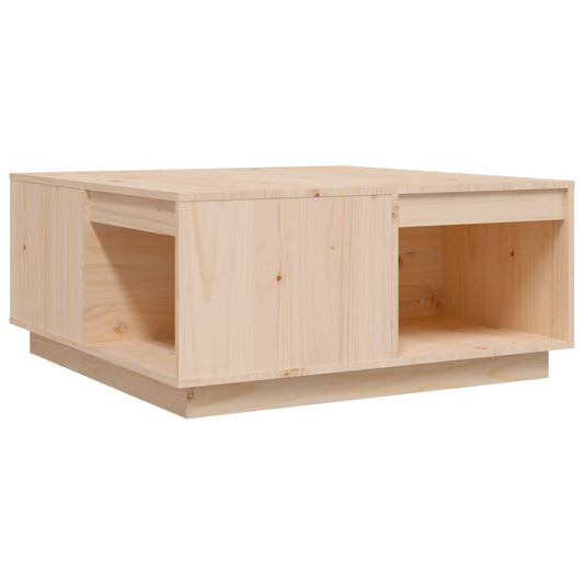 Mesa De Centro Madera Maciza De Pino 80x81x36,5 Cm_0