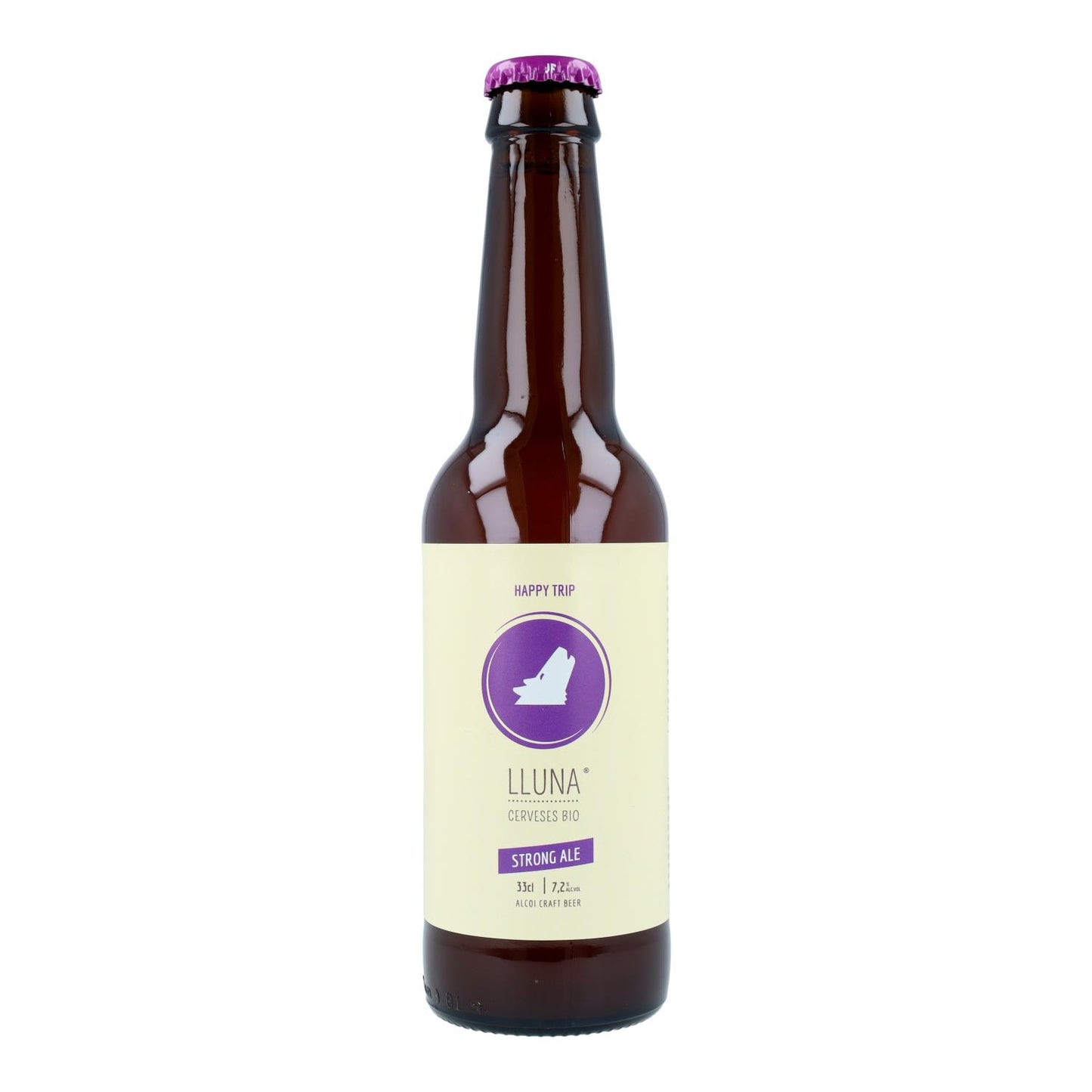 Cerveja Lluna Happy Trip sem glúten Cerveses Lluna 33cl