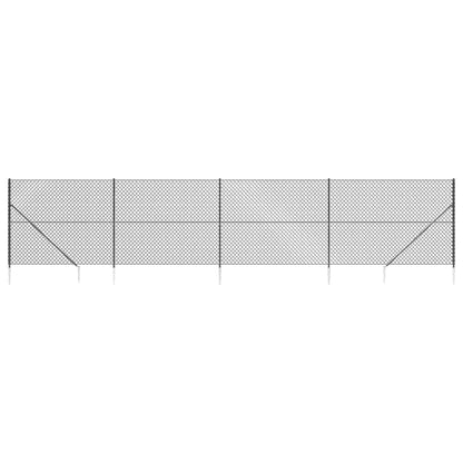 Cerca De Alambre Con Pinchos De Anclaje Gris Antracita 2x10 M / Vetonek_1