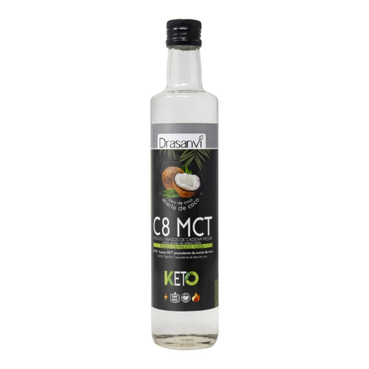Aceite Mct Coco Puro 100% C8 Keto 500 Ml_0