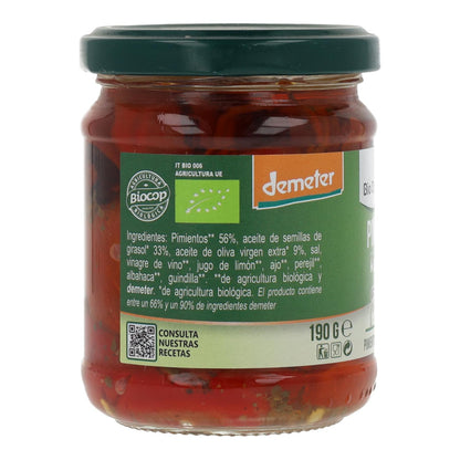 Pimentos Grelhados em Óleo Biológico Demeter Organica 190 gr