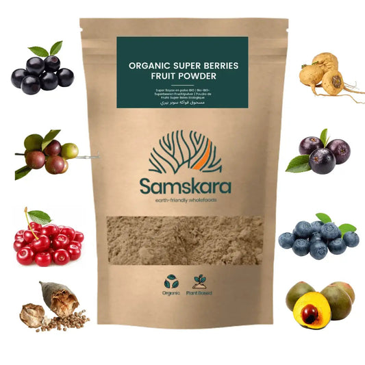 Superfrutos Rojos En Polvo Bio - 300g (2 X 150g Envases Retail) | Fruta Deshidratada Ecológica, Snack Vegano Natural_0