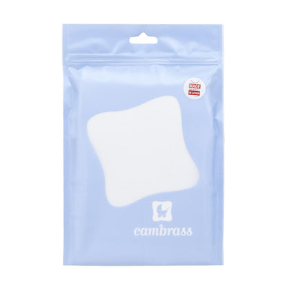 Body Cambrass branco de manga curta para recém-nascido