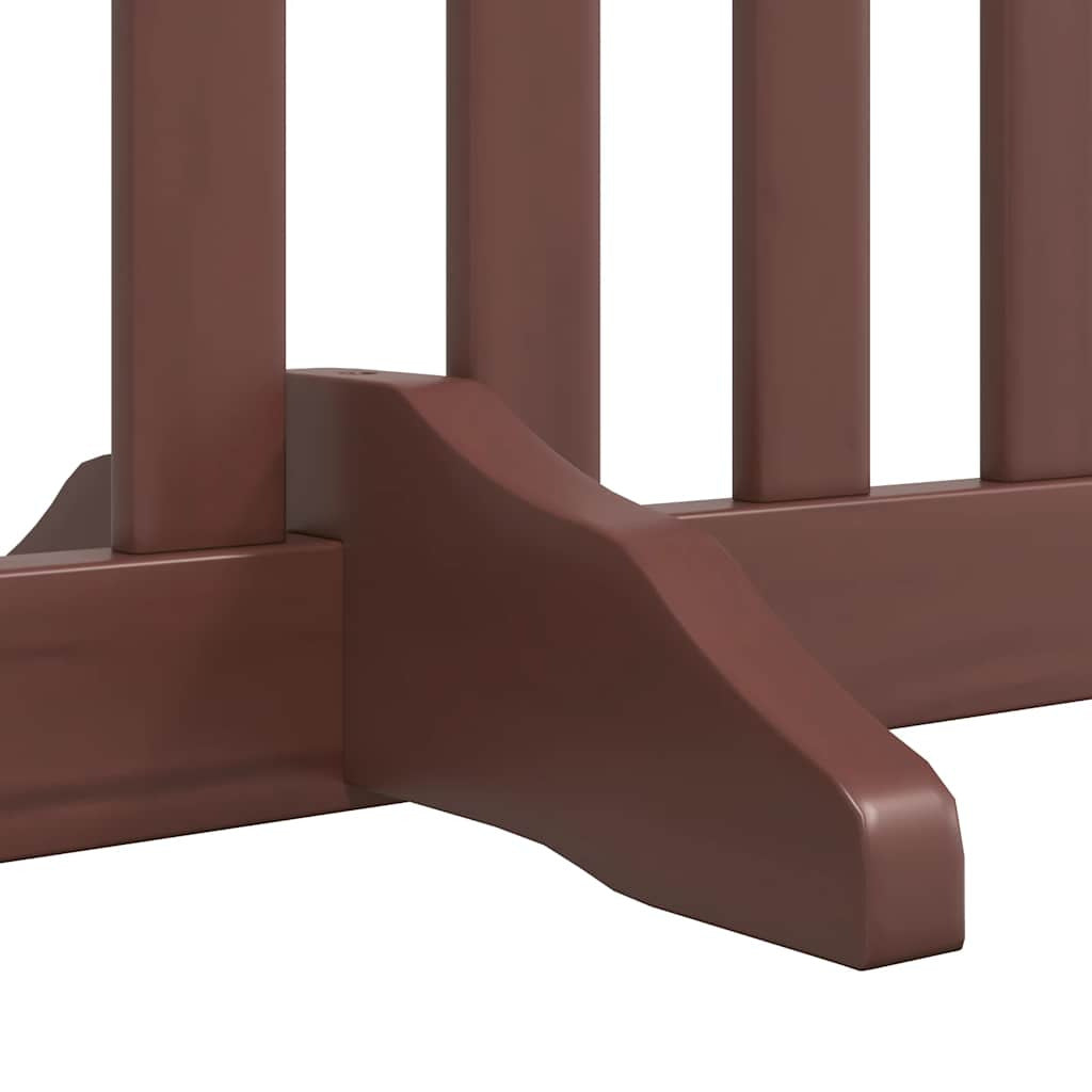 Vidaxl Puerta De Perros Plegable 8 Paneles Madera Álamo Marrón 640 Cm_4