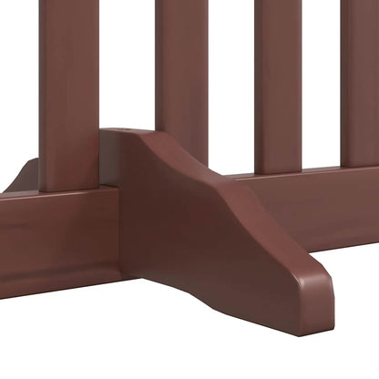 Vidaxl Puerta De Perros Plegable 8 Paneles Madera Álamo Marrón 640 Cm_4