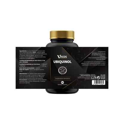 Ubiquinol Kaneka Q10 Vecos 60 Cápsulas | Energía Celular Y Salud Cardiovascular | 100 Mg_4